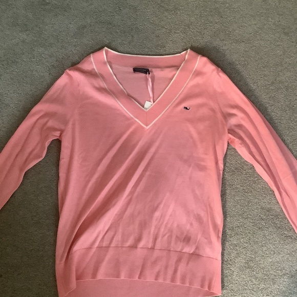 Vineyard Vines Sweaters - Women’s Coral Vineyard Vines V neck